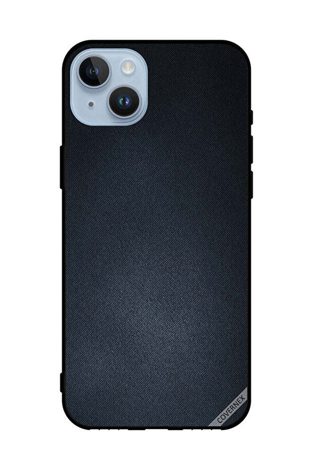 غطاء حماية لهاتف Apple iPhone 14 Plus بنقشة جينز