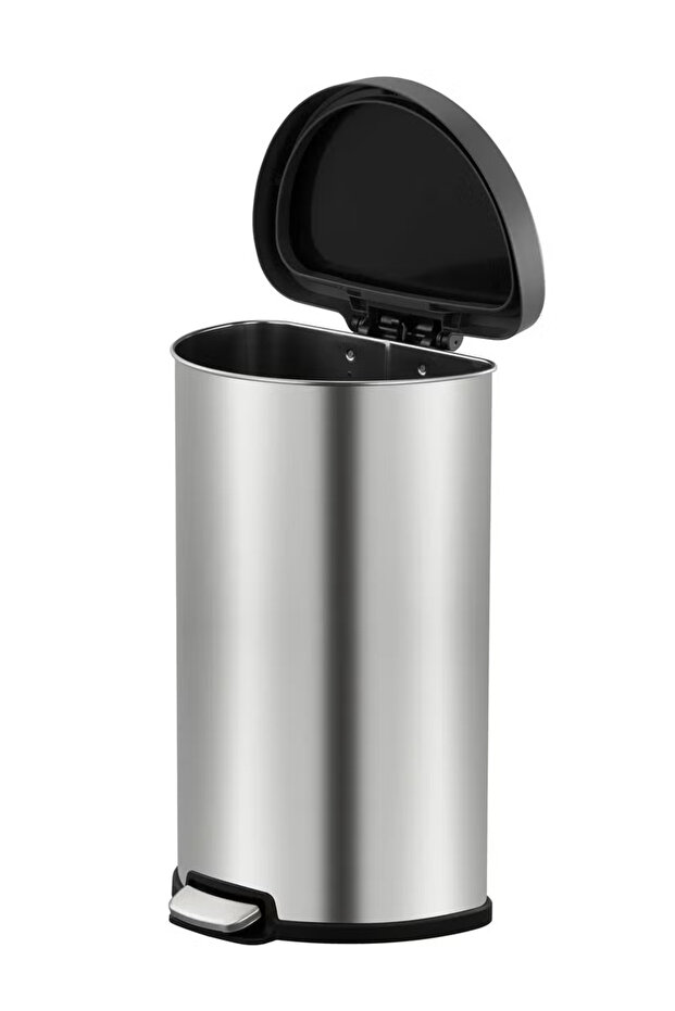ARIA 45L Step Trash Bin – Brushed Stainless Steel, Soft-Close Lid, Fingerprint-Resistant