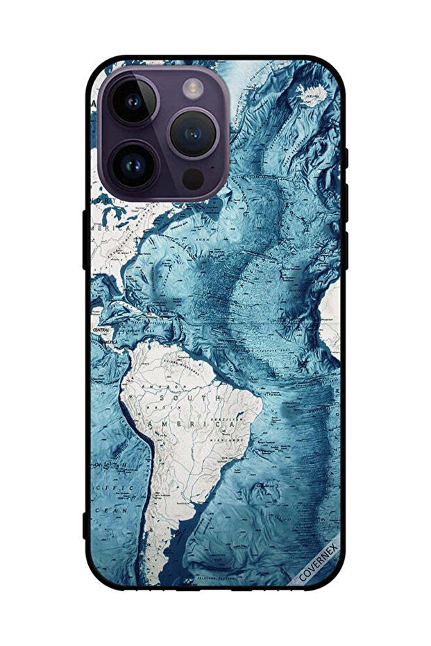 غطاء حماية لهاتف Apple iPhone 14 Pro Max - فن الخريطة