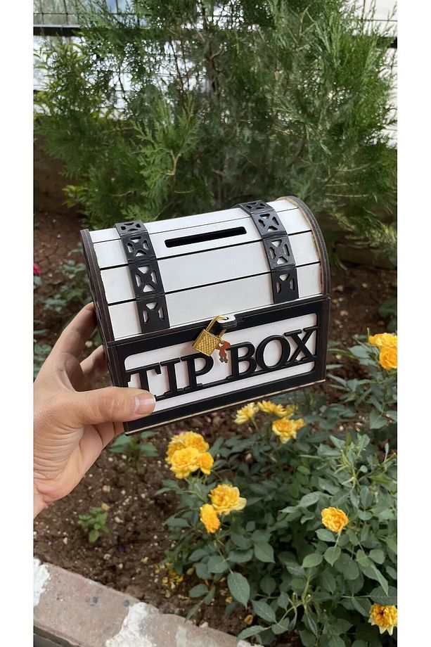 Tip Box, Bahşiş Kutusu, Kumbara, Sandık Tipi Tipbox - 2