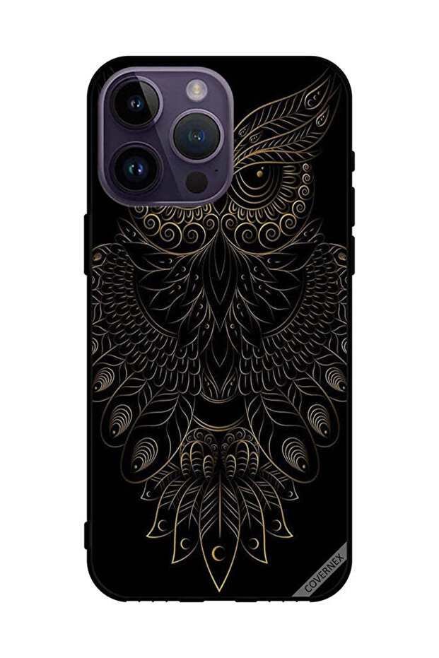 غطاء حماية لهاتف Apple iPhone 14 Pro Max بتصميم بومة زهرية حديثة