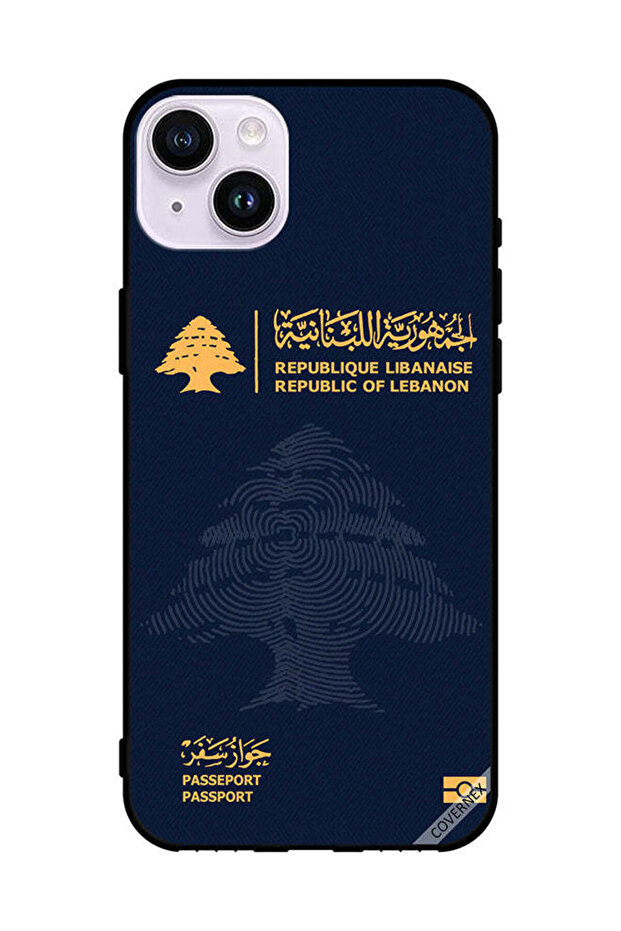 غطاء حماية لهاتف Apple iPhone 14 جواز سفر لبناني