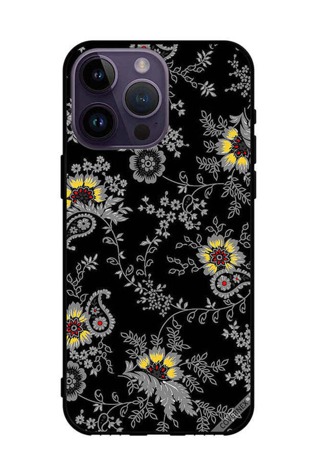 غطاء حماية لهاتف Apple iPhone 14 Pro Max برسومات زهور
