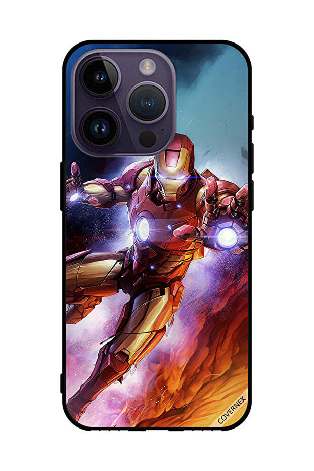 Protective Case Cover For Apple iPhone 14 Pro Iron Man Defense
