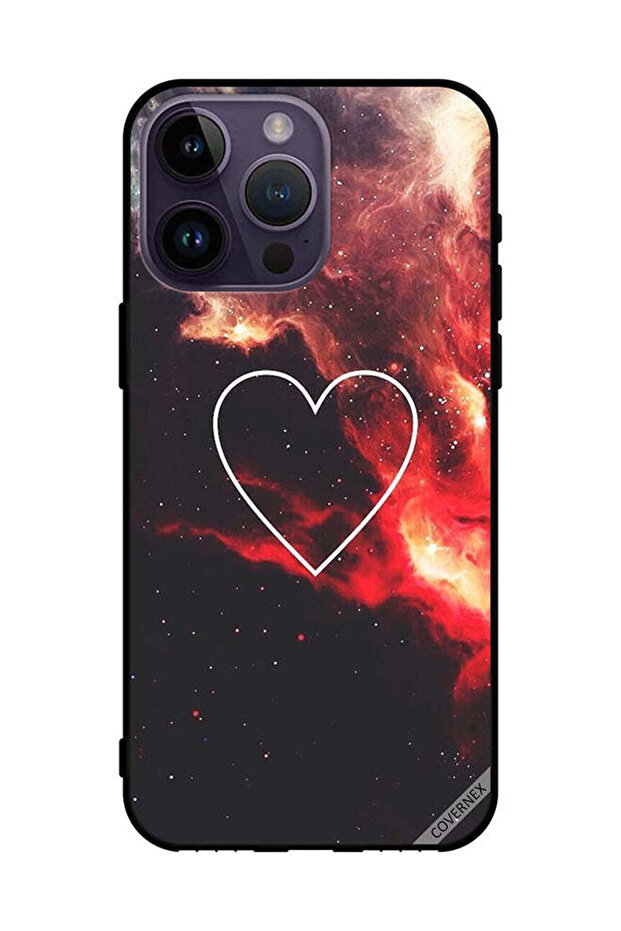 غطاء حماية لهاتف Apple iPhone 14 Pro Max قلب في الفضاء