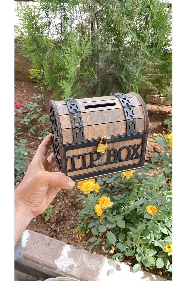Tip Box, Bahşiş Kutusu, Kumbara, Sandık Tipi Tipbox - 2