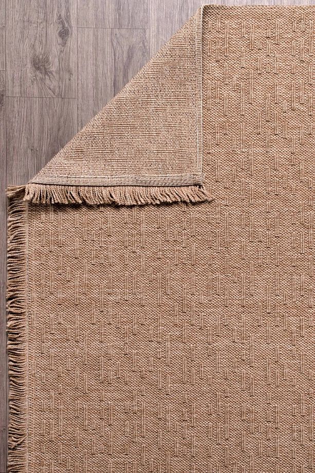 NATUREL PERA, JÜT MODERN DOKUMA SOFT TUŞELİ SİSAL CUT LOOP MASAJ MEKAN SALON ODA HALISI - 5