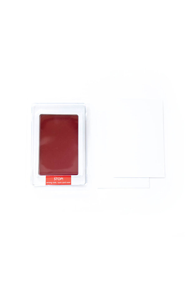 تنظيف بصمة الإصبع باستخدام بطاقتي بصمة - بورجاندي - 1