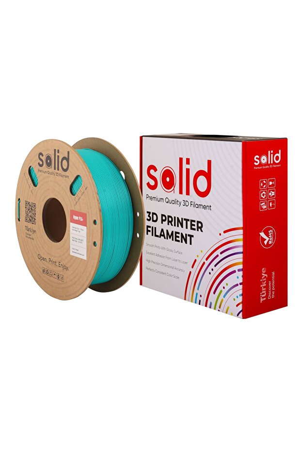 Solid Hyper PLA+ Yeşil Filament 1.75mm - 1Kg - 3