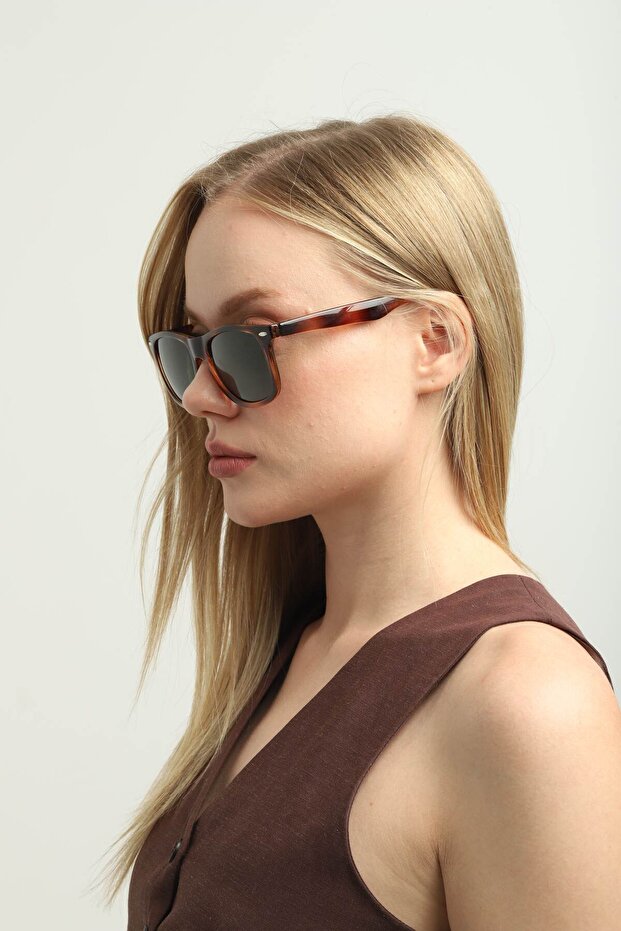 One Two Three Polarized Sunglasses Brown