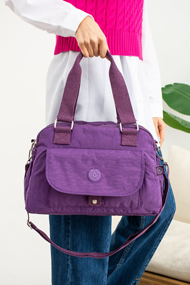 Multi-Compartment Women's Shoulder Bag