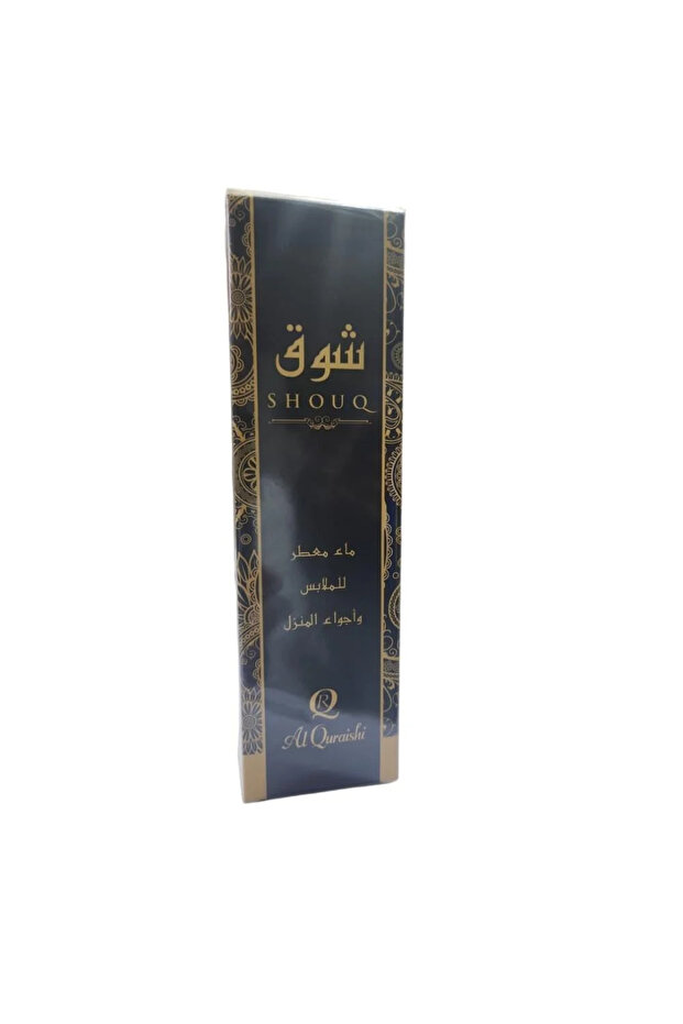 عطر شوق من القريشي، ماء معطر للملابس وأجواء المنزل، عبوة أنيقة بتصميم عربي