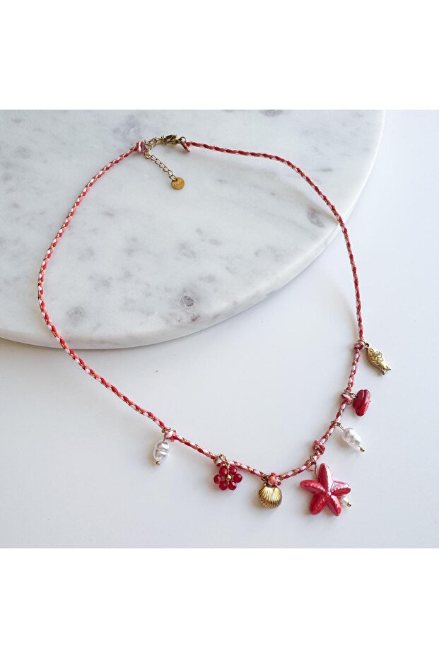 Çelik Murano Charm Kolye - 2