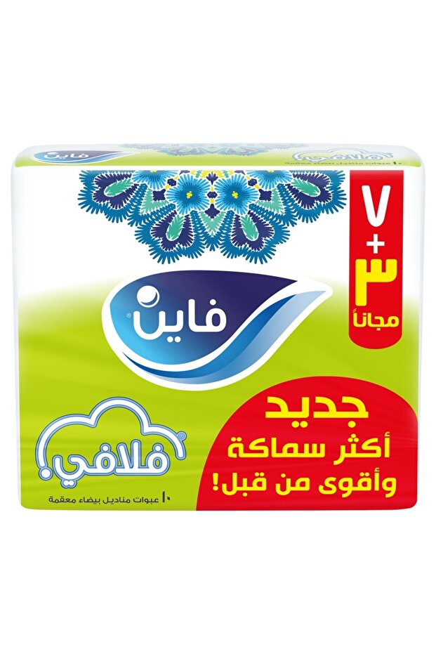 عبوة إعادة تعبئة مناديل الوجه الرقيقة 7+3 مجانًا 10 × 130 قطعة