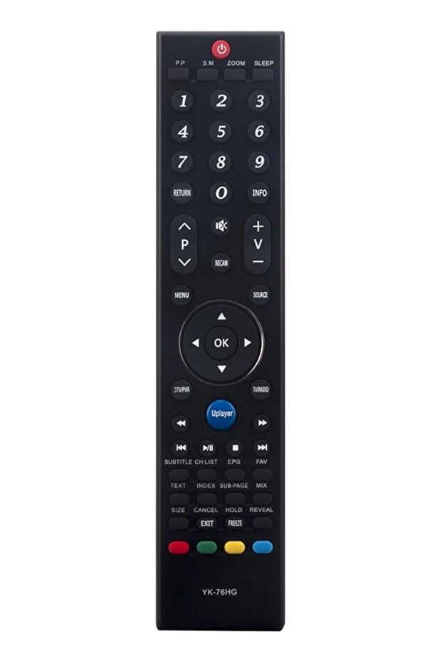 YK-76HG Replaced Remote Control Compatible with Skyworth LED Smart TV