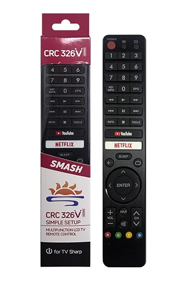 CRC326V Replacement Remote Control for Sharp TV