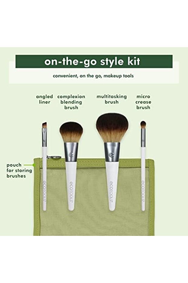 Ecotools On-The-Go Style Kit Make-Up Brush Set - 4