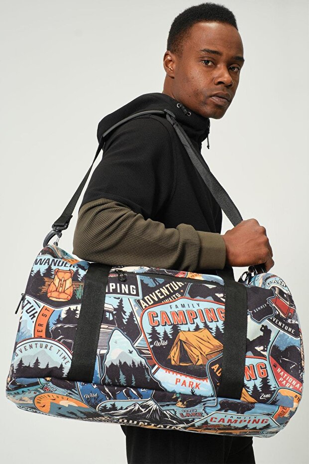Digital Printed Unisex Lightweight Travel Duffel Bag Hand Luggage // S06