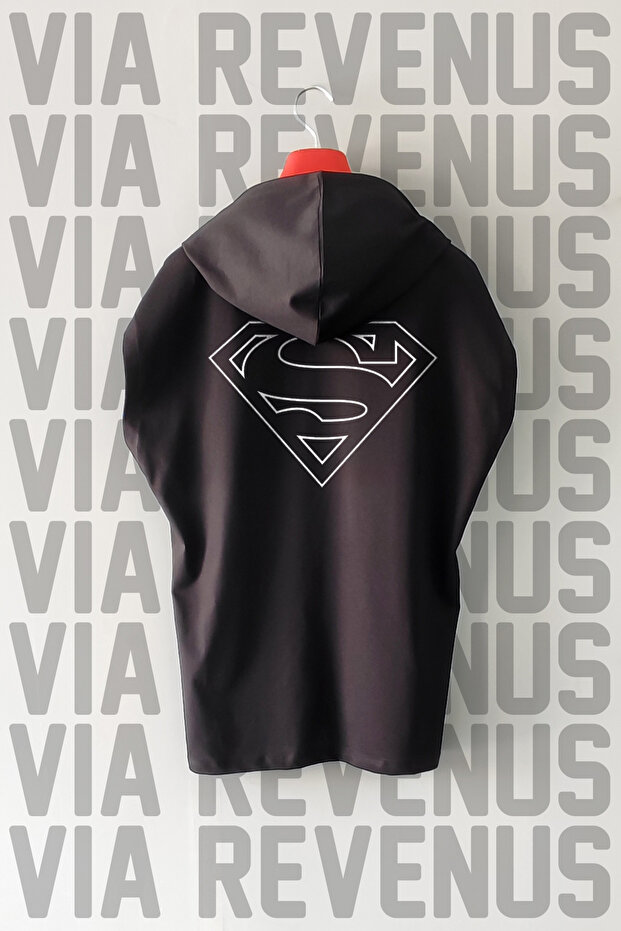 Front and Back Printed Zero Sleeve Hooded 100% Cotton Sports T-Shirt