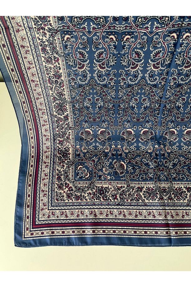Desenli Hint İpeği Şal - 7