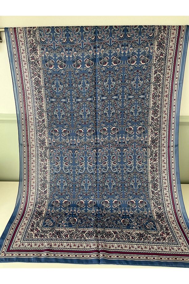 Desenli Hint İpeği Şal - 4