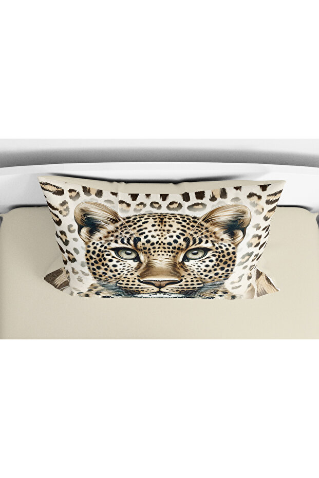 3D Digital Leopard Print Single Bedding Set - 3