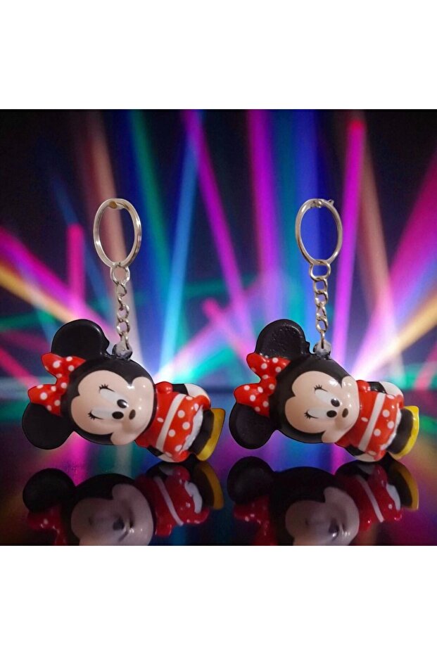 2 Pcs Mini Minnie Mouse Sukuchi Keychain Sensory Toy Minnie Mouse Toys Christmas Gift