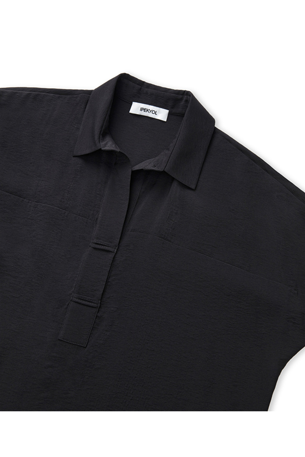 Gömlek yaka bluz - 4