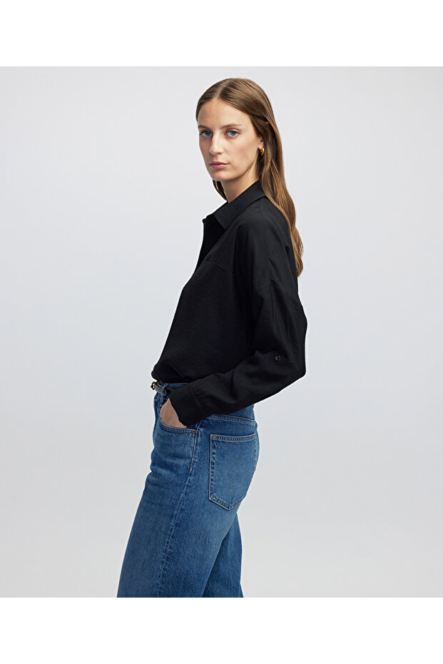 Gömlek yaka bluz - 5