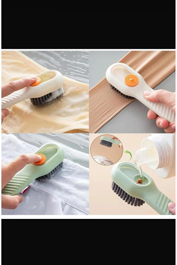 Deterjan Hazneli Temizlik Fırçası | Ayakkabı, Kıyafet, Bulaşık Temizleyici Pratik Fırça (1ADET) - 1