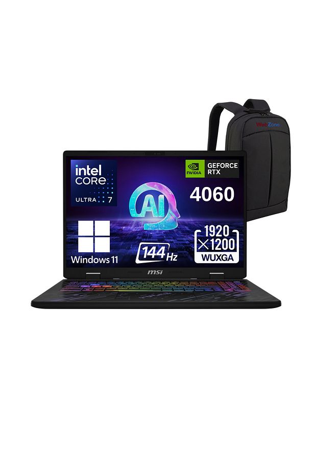 PULSE 16 AI C1VFKG-087XTR Ultra 7-155H 32GB 1TB RTX4060 16" FHD+ 144Hz Win11 Laptop Wz2 - 1
