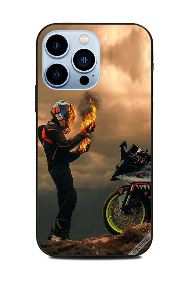 غطاء حماية لهاتف Apple iPhone 13 Pro مطبوع عليه شعار Hands Get Fired