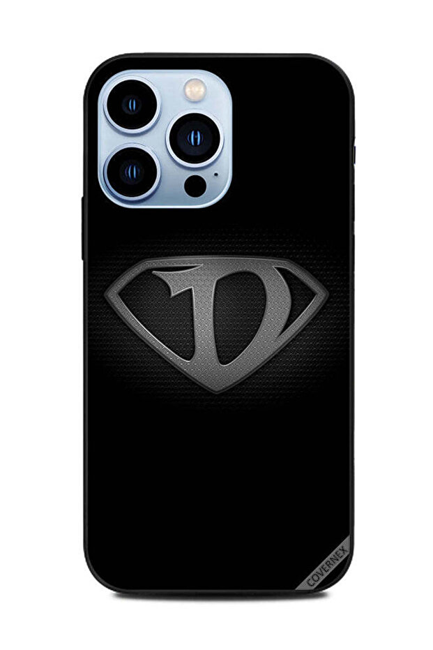 غطاء حماية لهاتف Apple iPhone 13 Pro الأبجدية أبيض وأسود D