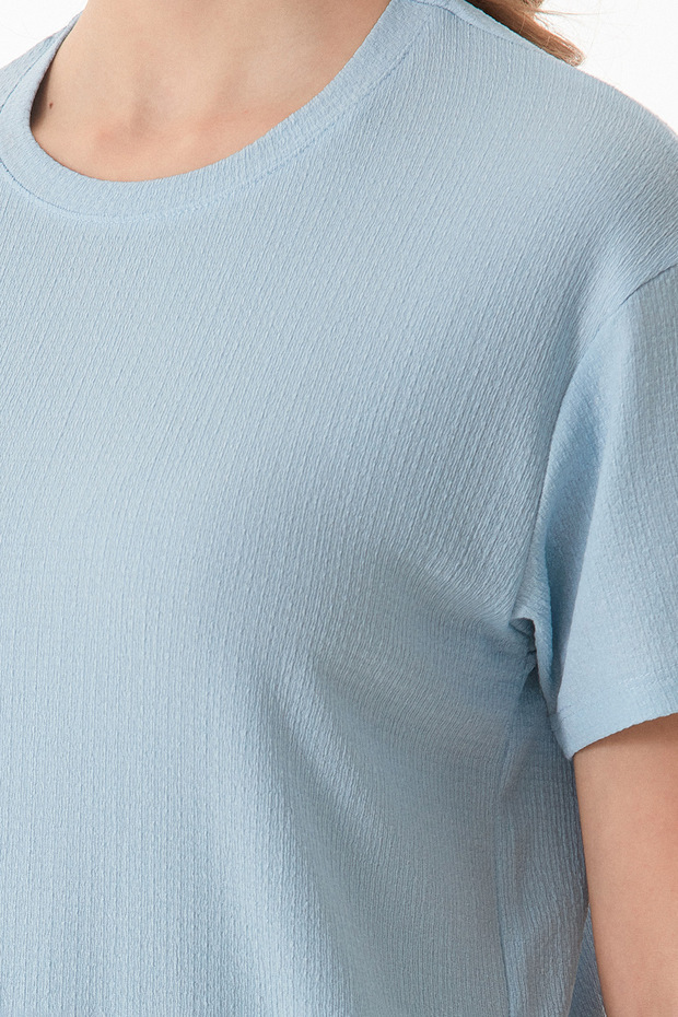 Basic Bürümcük Kumaş Tişört - 7