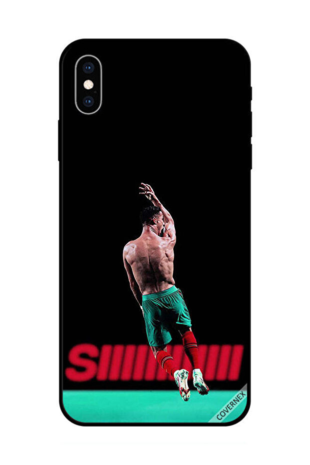 غطاء حماية لهاتف Apple iPhone X رونالدو في الهواء