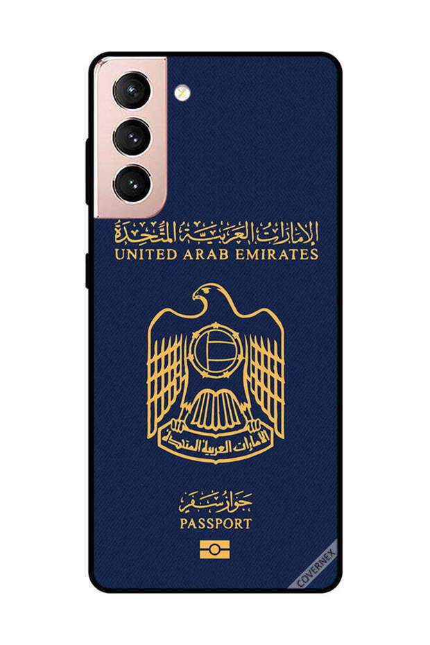 غطاء حماية لهاتف سامسونج جالاكسي S21 بلس جواز سفر الإمارات 2
