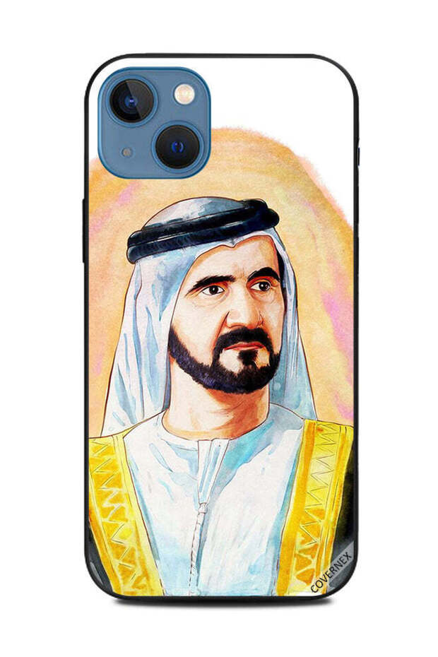 غطاء حماية لهاتف أبل آيفون 13 - رسم الشيخ محمد