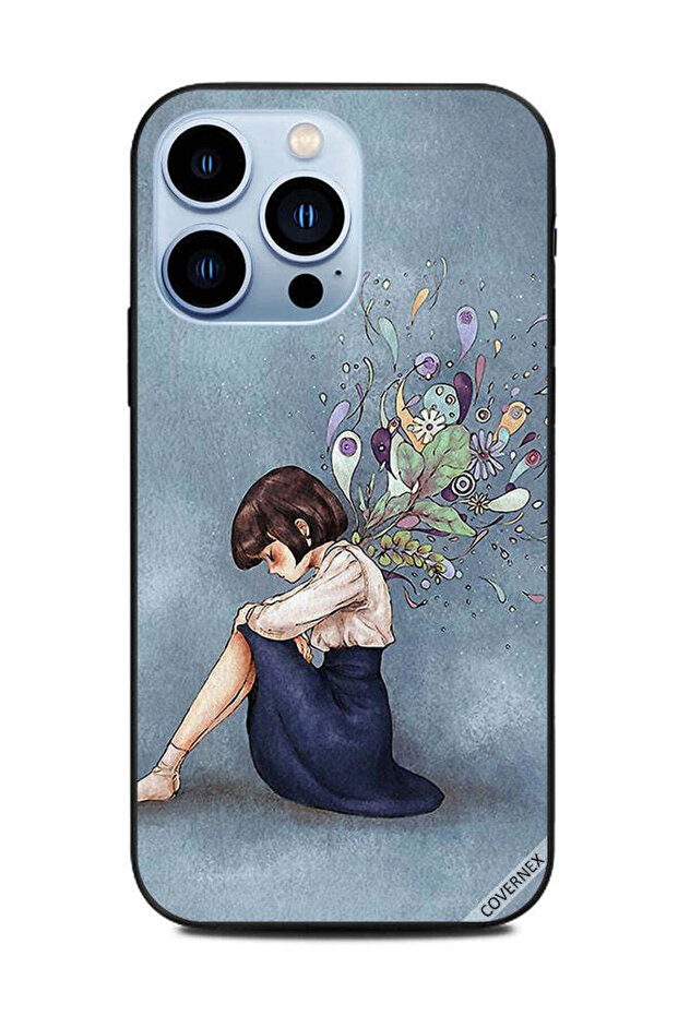 غطاء حماية لهاتف Apple iPhone 13 Pro - فتاة وحيدة