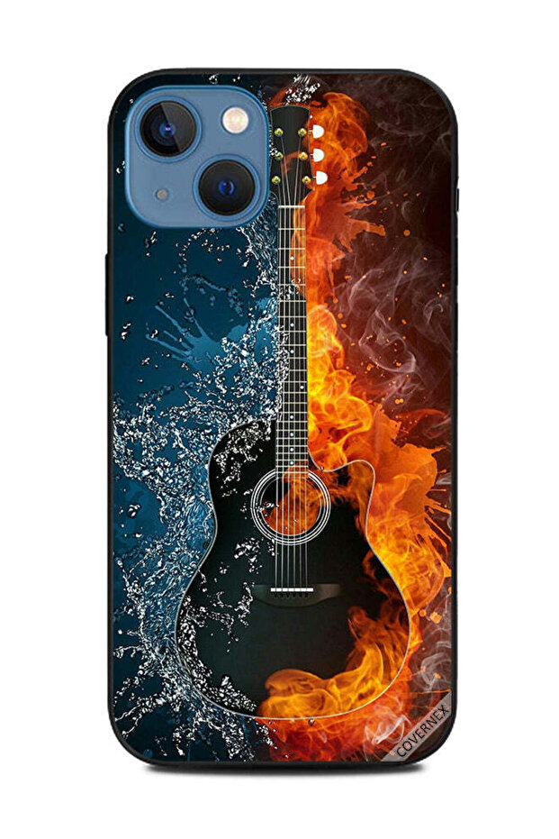 غطاء حماية لهاتف Apple iPhone 13 Fire Ice Guitar