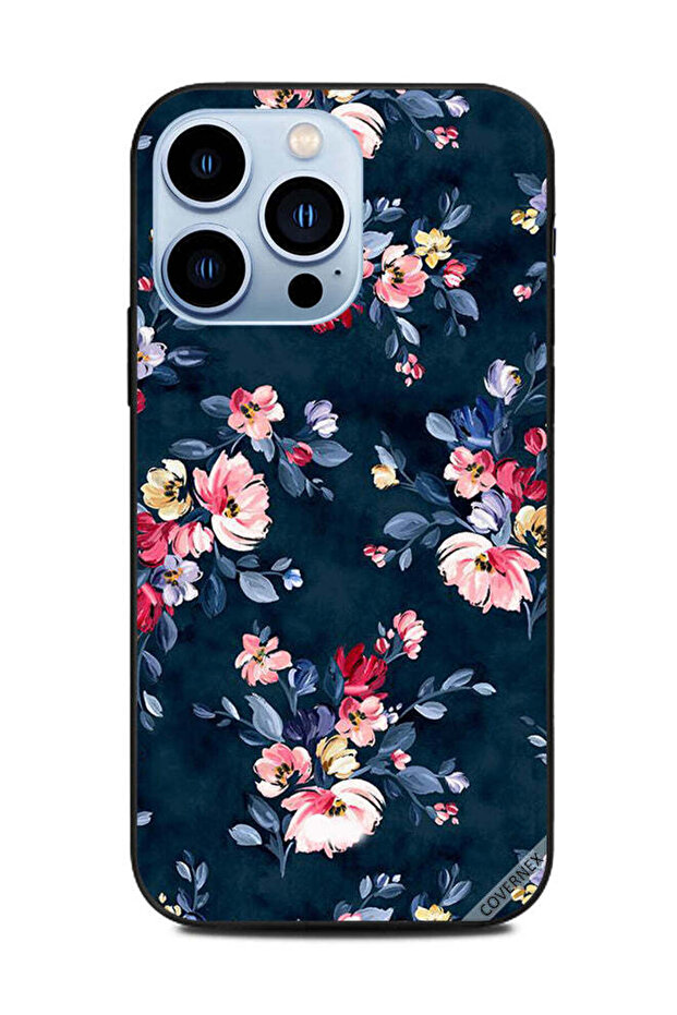 غطاء حماية لهاتف Apple iPhone 13 Pro - زهور مرسومة يدويًا
