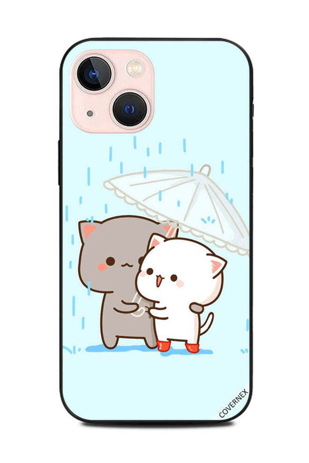 غطاء حماية لهاتف Apple iPhone 13 Mini Love In Rain