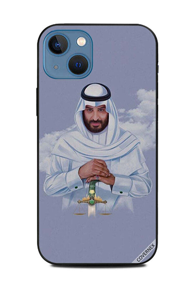 غطاء حماية لهاتف آبل آيفون 13 محمد بن سلمان