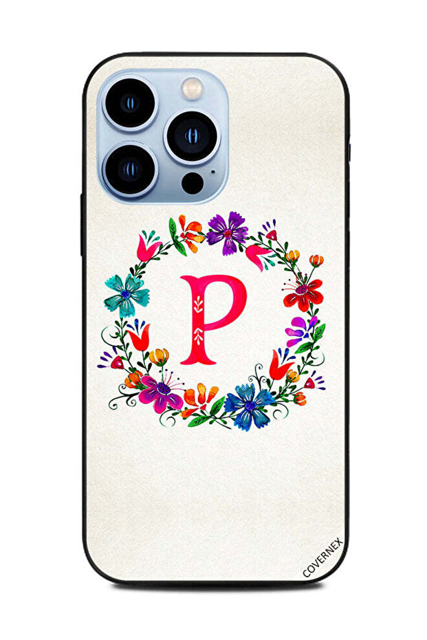 غطاء حماية لهاتف Apple iPhone 13 Pro حرف P