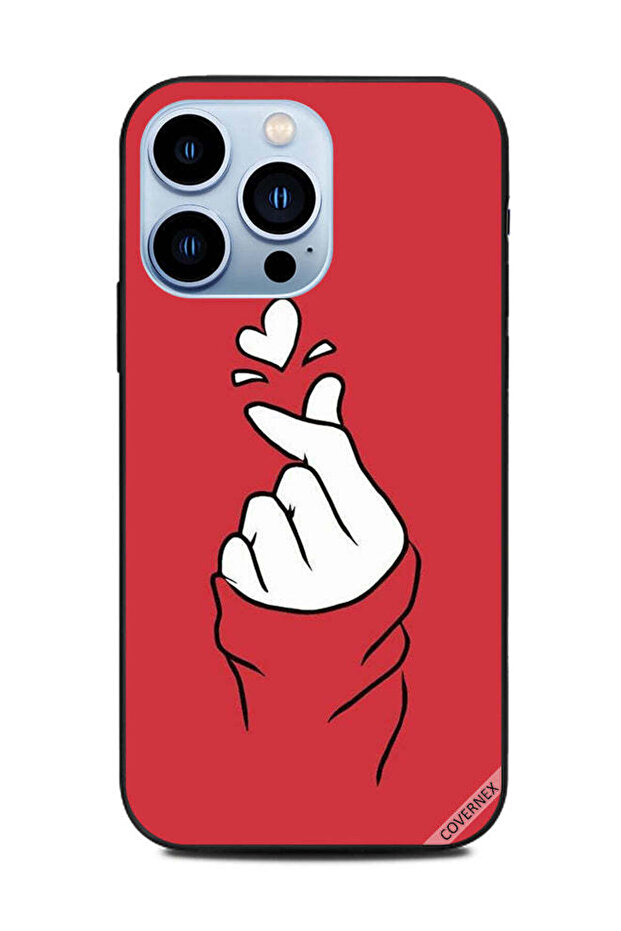 غطاء حماية لهاتف Apple iPhone 13 Pro Snap Love أحمر