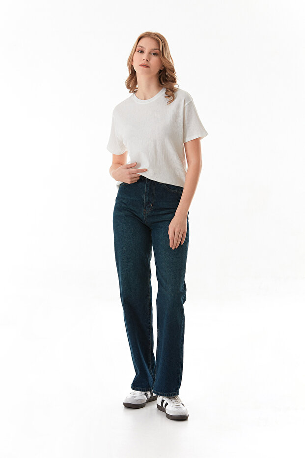 Basic Bürümcük Kumaş Tişört - 6