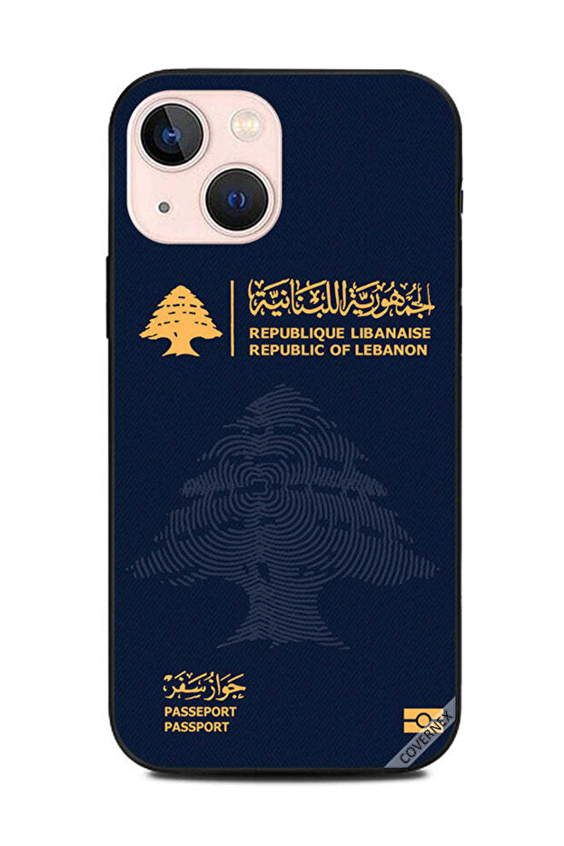 غطاء حماية لهاتف Apple iPhone 13 Mini جواز سفر لبناني