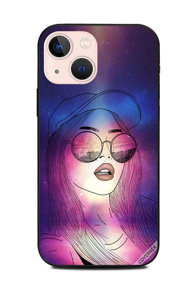 غطاء حماية لهاتف Apple iPhone 13 Mini بتصميم فتاة لطيفة
