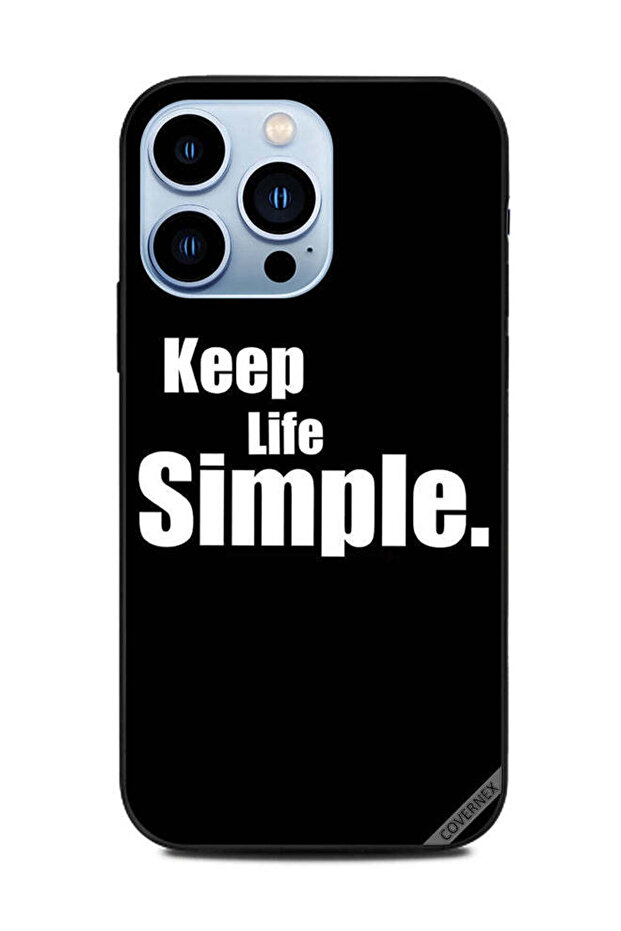 غطاء حماية لجهاز Apple iPhone 13 Pro حافظ على بساطة الحياة
