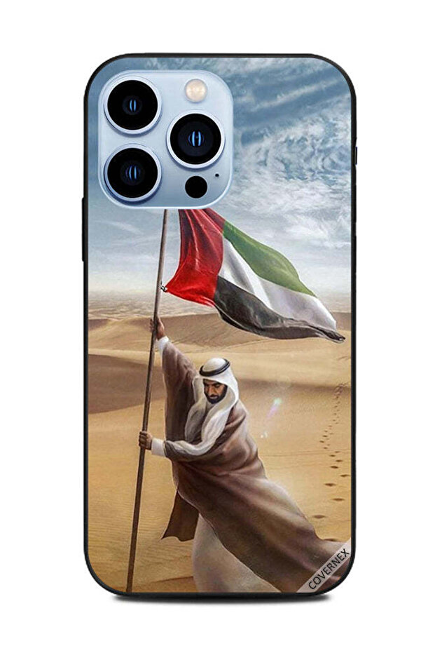 غطاء حماية لهاتف أبل آيفون 13 برو - زايد يزرع علم الإمارات