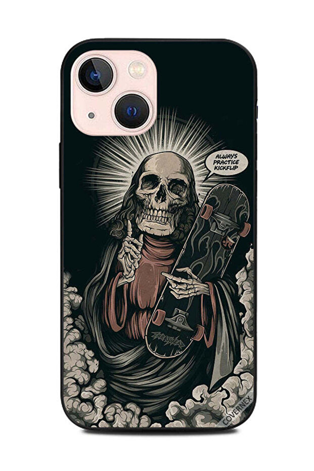 غطاء حماية لهاتف Apple iPhone 13 Mini - تمرين Kickflip - Breaking Always Practice
